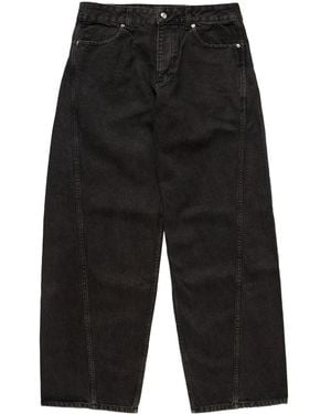 Eckhaus Latta Jeans mit weitem Bein - Schwarz
