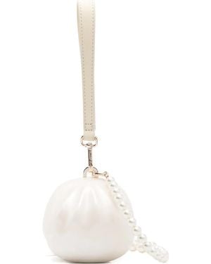 Simone Rocha Pearl Cross Body Bag - White