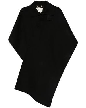 Fendi 'dubbele Wol' Cape - Zwart