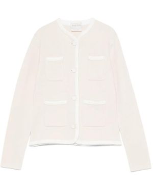 Forte Forte Cardigan Con Tasche - Bianco
