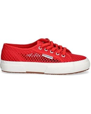Superga Lace-Up Trainers - Red