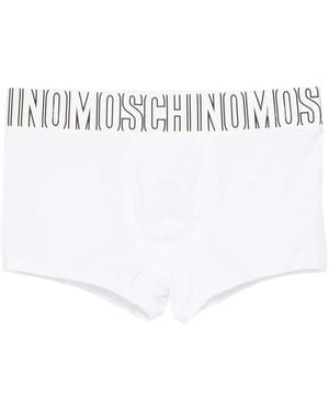 Moschino Boxer Con Banda Logo - Bianco