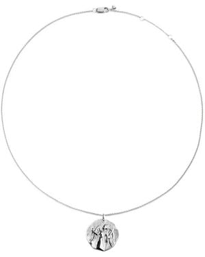 Monica Vinader Virgo Zodiac Necklace - White