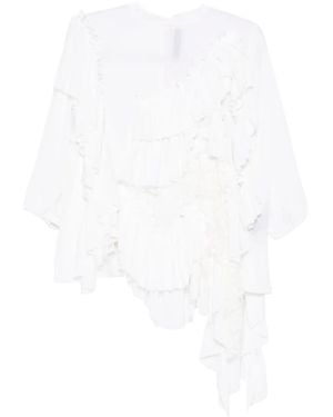 ALAINPAUL Ruffled Top - White
