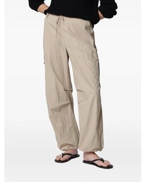 DUNST Cargo-Pocket Parachute Pants - Natural