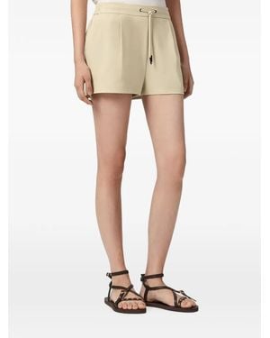 AllSaints Aleida Drawstring Tailored Shorts - Natural