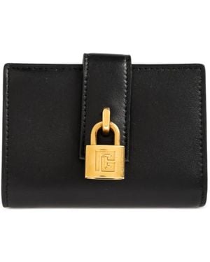 Balmain Cartera Con Detalle De Candado - Negro