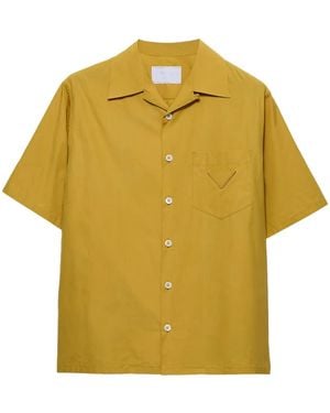 Prada Mustard Poplin Shirt - Yellow