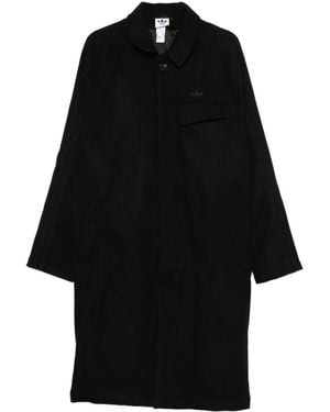 adidas 3-Stripes Logo Coat - Black