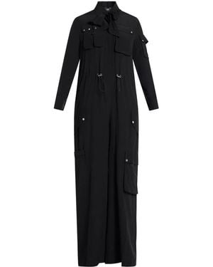 Versace Silk Jumpsuit - Black