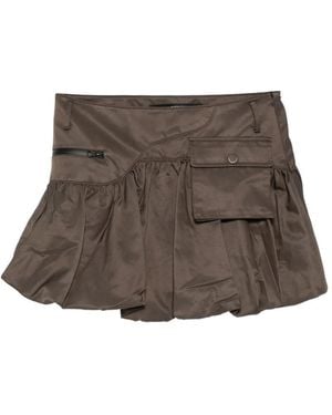 ANDERSSON BELL Zip Pocket Mini Skirt - Brown