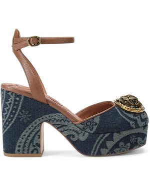 Kurt Geiger Chelsea Closed Platform Sandals - Blue