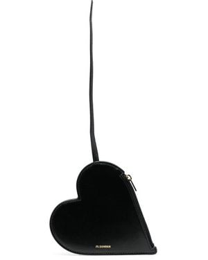 Jil Sander ロゴ クラッチバッグ - ブラック