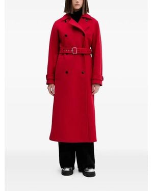 HUGO Jas Met Ceintuur - Rood