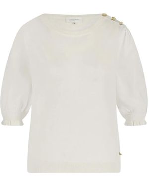 FABIENNE CHAPOT Button-Fastening T-Shirt - White
