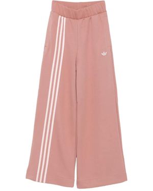 adidas スリーストライプス トラックパンツ - ピンク