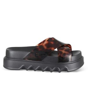 Melissa Tortoiseshell-effect crossover sandals - Weiß