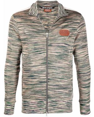 Palm Angels X Missoni Knitted Track Jacket - Grey