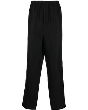 Saint Laurent High-Waisted Tapered Trousers - Black