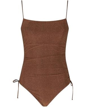MC2 Saint Barth Eliya Lurex Swimsuit - Brown