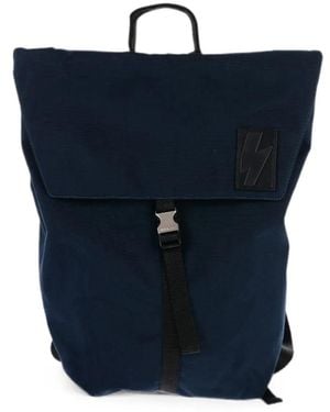 Neil Barrett City Flap Backpack - Blue