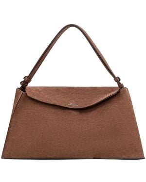 Studio Nicholson Sac Porté Épaule Shiboru En Daim - Brown