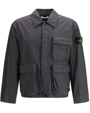 Stone Island Pocket Badge Overshirt - Grey