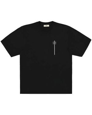 GmbH T-Shirt mit Logo-Print - Schwarz