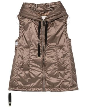 Max Mara The Cube Hooded Gilet - Brown