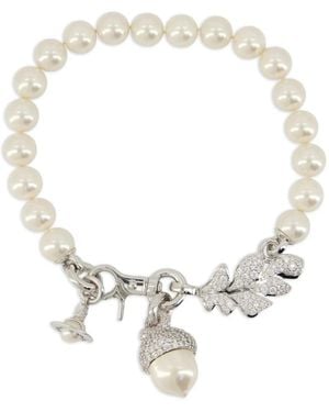 Vivienne Westwood Collier À Détail De Perle - White