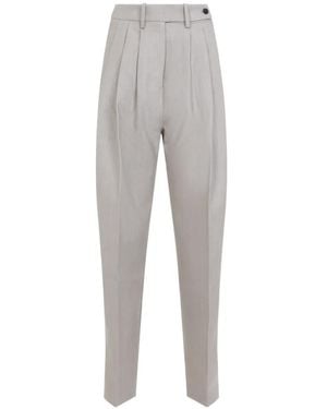 Co. Pleated Tapered Pants - Gray