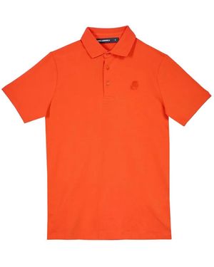 KARL LAGERFELD Karl Kameo Embroidered Polo Shirt - Orange