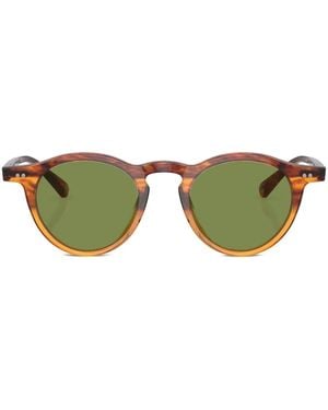 Oliver Peoples Op-13 Round-Frame Sunglasses - Green