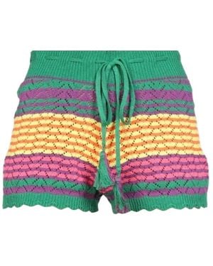 Gallo Tassel-Detail Drawstring Shorts - Green