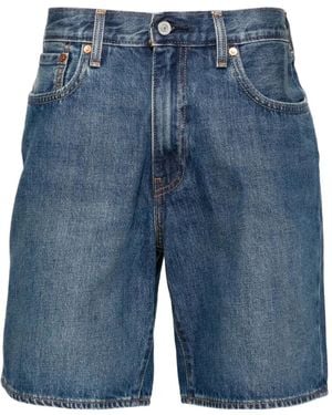 Levi's 468 Stay Loose Faded Denim Shorts - Blue