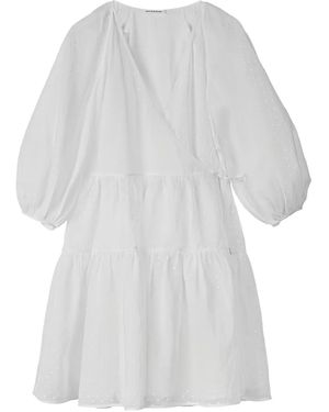 Cecilie Bahnsen Mirabelle Wrap-Effect Dress - White
