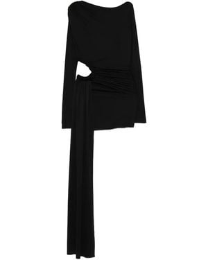 Axel 113 Tyla Cut-out Draped Mini Dress - Black