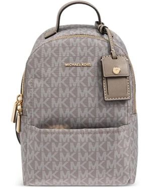 MICHAEL Michael Kors Logo-Pattern Backpack - Grey