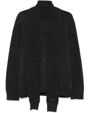 MM6 by Maison Martin Margiela タイネック カーディガン - ブラック