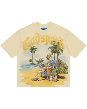 Godspeed Skeleton Beach Ii Graphic-Print T-Shirt - Metallic