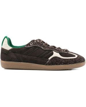 Alohas Tb.490 Rife Suede-Panelled Leather Trainers - Black