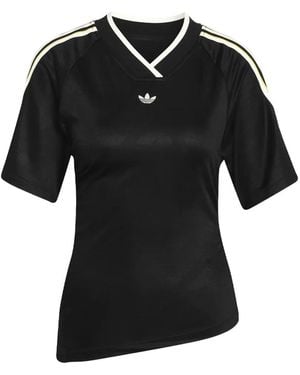 adidas Rouched V-neck T-shirt - Black