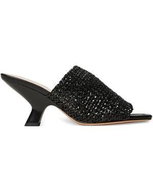 Twinset Leather Sandals - Black