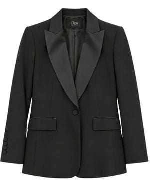 Clips Peak-Lapel Jacket - Black