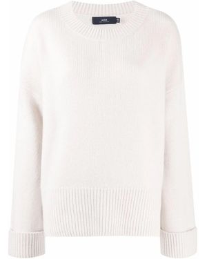 arch4 Kaschmirpullover Mit Rundhalsausschnitt - Weiß