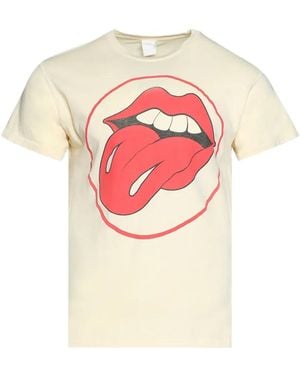 MadeWorn Rolling Stones 90's Crew-Neck T-Shirt - Pink
