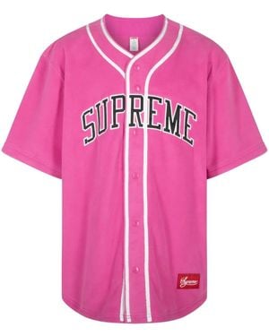 Supreme T-Shirt Polartec Baseball - Rosa