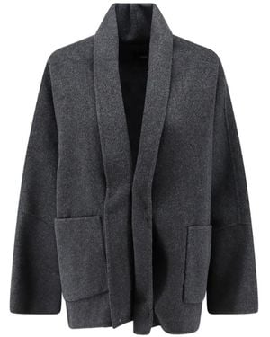 R2W Veste Toni À Col Châle Et Poches Plaquées - Noir