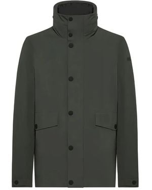 Rrd High-Neck Button-Up Jacket - Green