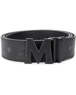MCM Logo Belt - Black